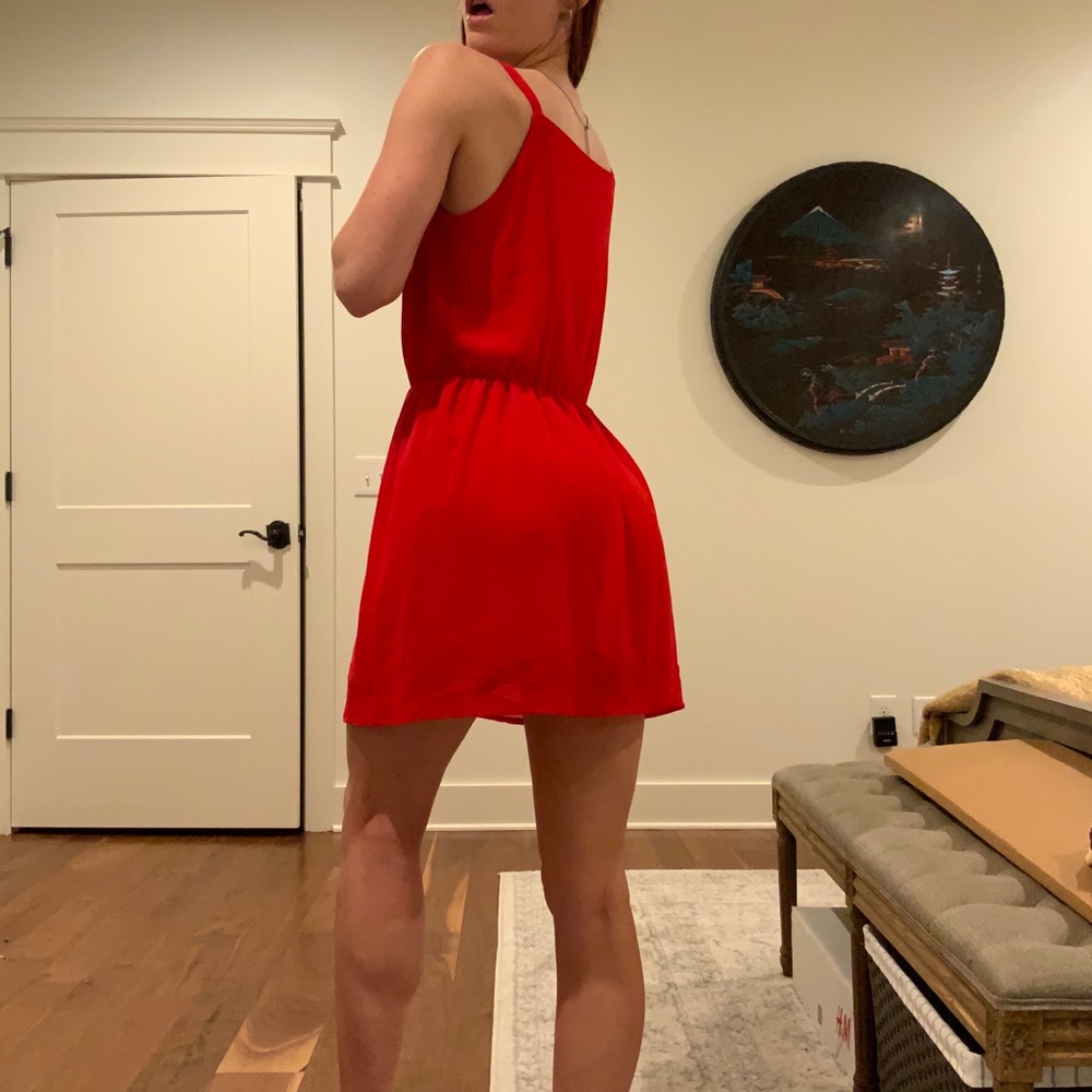 Red Mini Dress - Picture 3 of 5